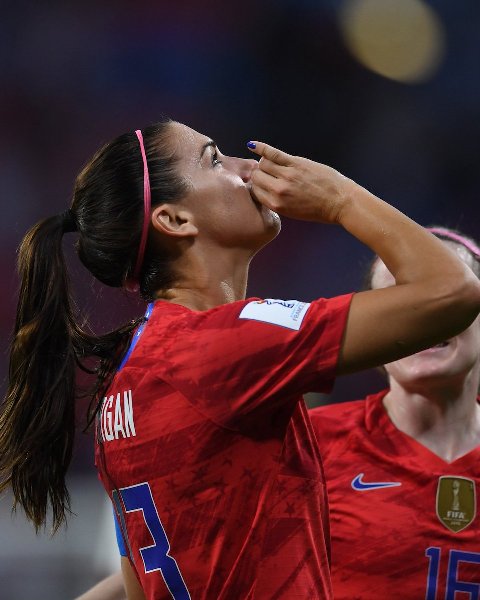 Wanted to keep it interesting, says Alex Morgan on tea-drinking celebration