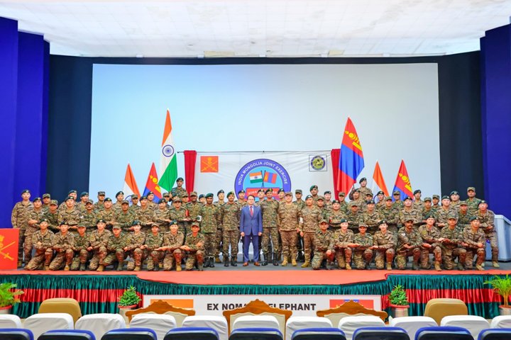 16th India-Mongolia Joint Military Exercise NOMADIC ELEPHANT Begins in Meghalaya