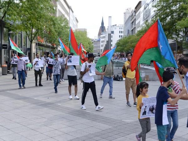 Baloch activists hold protest in Germany against human rights violations in Balochistan
