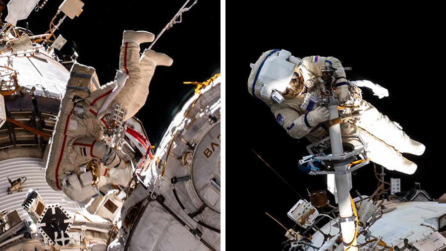 (Updated) Cosmonauts prep for Thursday's spacewalk to power up Russian science module