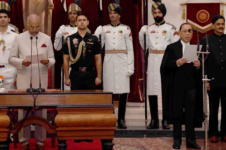 Justice Ranjan Gogoi takes over charge as 46th Chief Justice of India