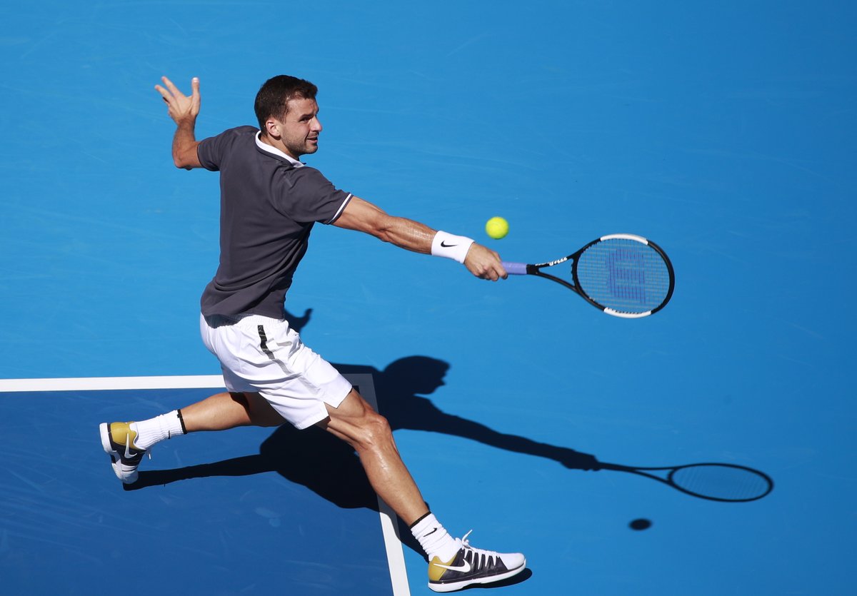 Dimitrov's shock exit came in one hour and 53 minutes against Serbia's Dusan Lajovic 6-4, 2-6, 6-4