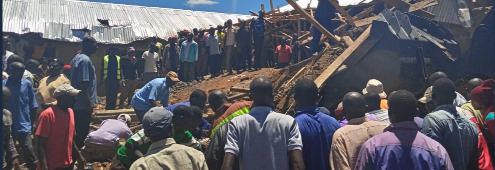 Several people trapped after building collapses in South Africa