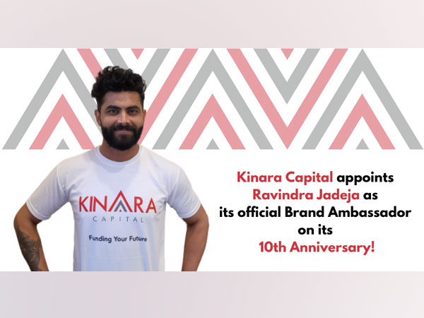 Kinara Capital appoints Ravindra Jadeja as brand ambassador on the occasion of its 10th anniversary