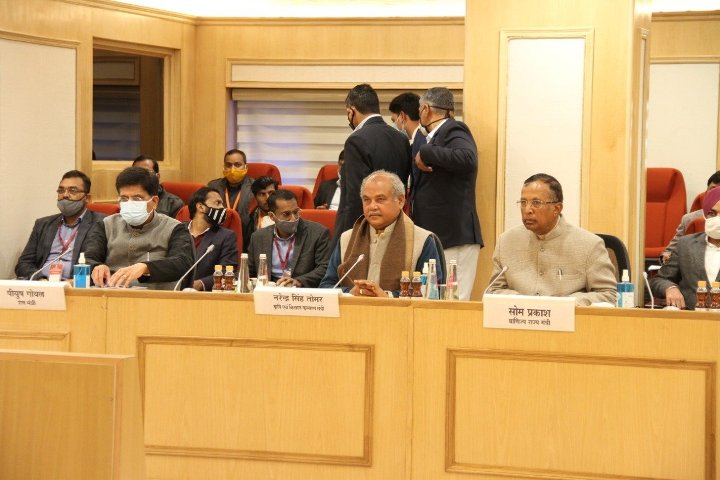 7th round of talks with 41 Farmers’ Unions held at Vigyan Bhawan