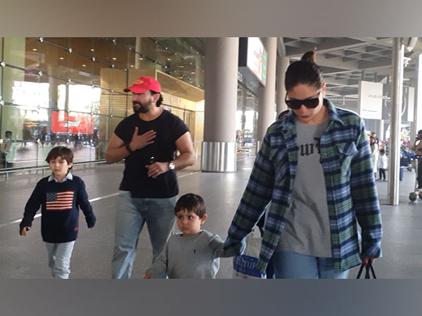 Kareena, Saif return to Mumbai from Swiss vacay, their kid Jeh steals the show