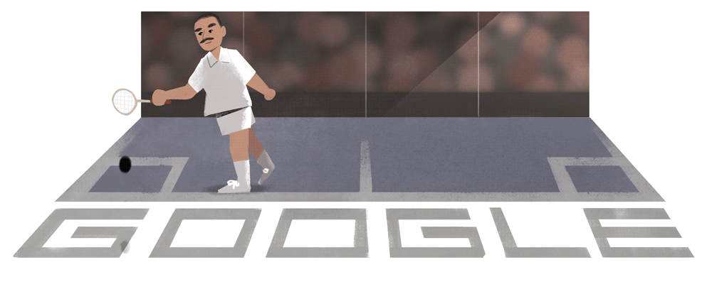Hashim Khan – Google doodle on legendary Pakistani squash player