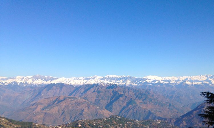 Himachal's Dhauladhar mountains now visible from Jalandhar
