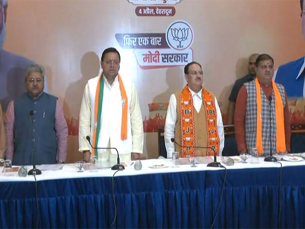 Uttarakhand: JP Nadda, Pushkar Dhami attend core committee meeting of Tehri constituency