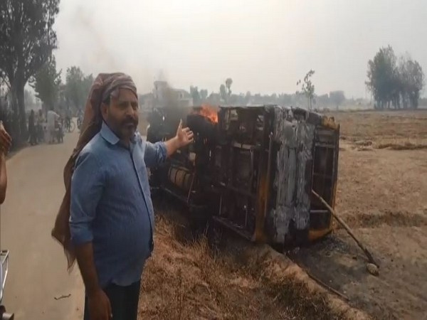 Punjab: School bus catches fire in Gurdaspur, two students injured