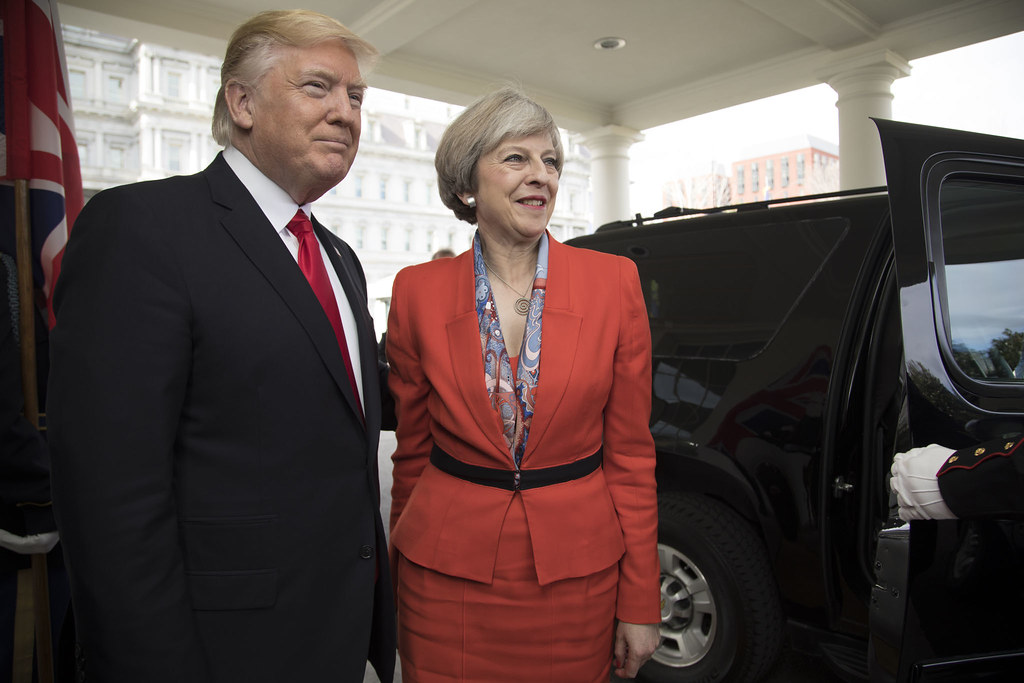 Theresa May marks last press meet with message of compromise for Trump