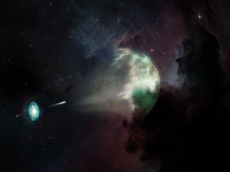 In a first, astronomers observe fiery explosion caused by neutron star merger