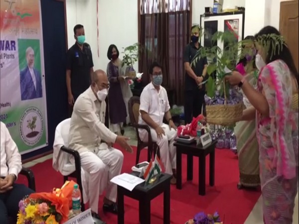 Manipur CM distributes medicinal plant saplings during launch of 'Ayush Aapke Dwar' campaign