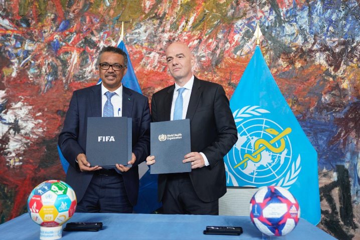 WHO and FIFA agree to promote healthy lifestyles through football globally