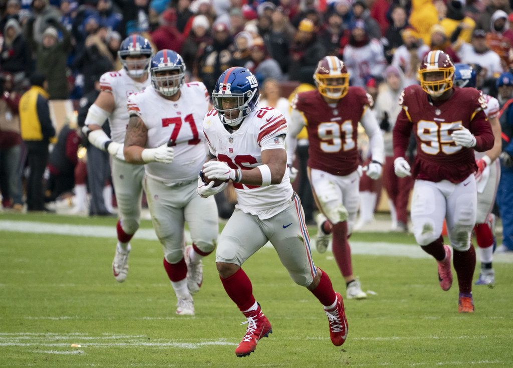 Giants RB Barkley confident ankle will hold up