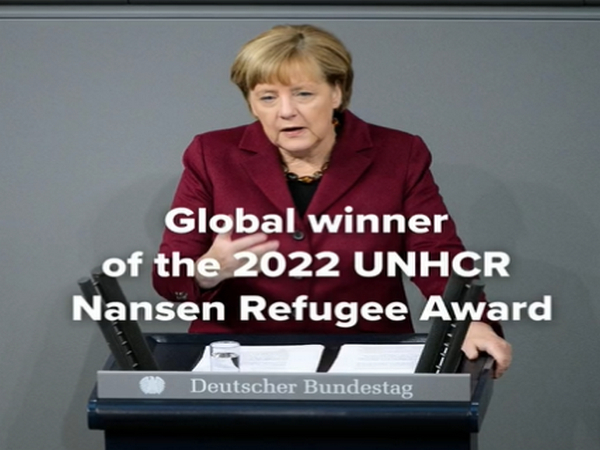 Former German chancellor Angela Merkel wins UN refugee agency prize