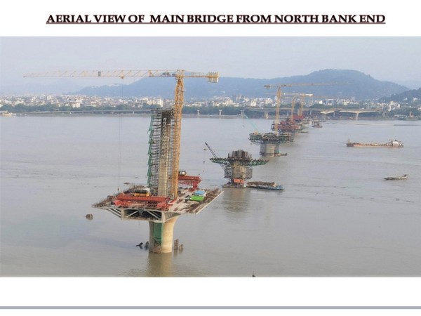 78% work completed in bridge over Brahmaputra connecting north-south banks in Guwahati