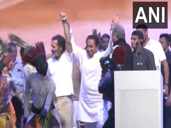 Bharat Jodo Yatra: Rahul Gandhi breaks into tribal dance with Ashok Gehlot, Sachin Pilot, Kamal Nath