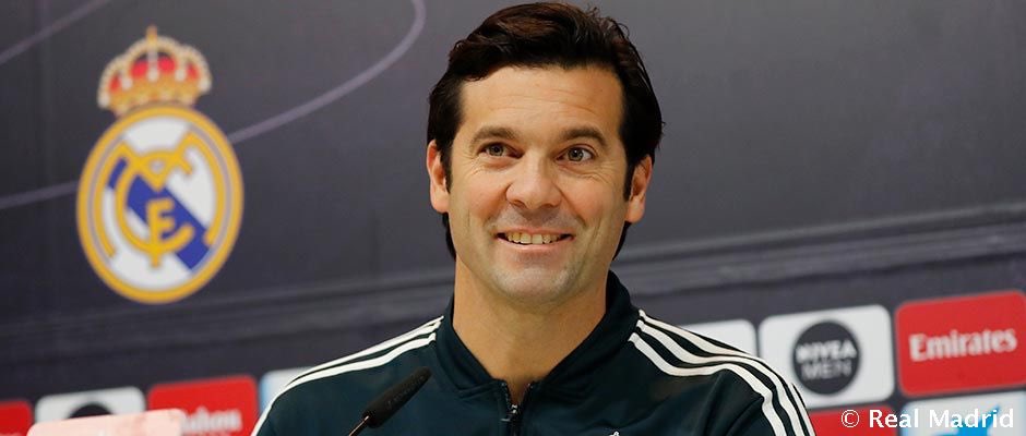 Real's coach Solari pleased with teams progress despite Barca points gap