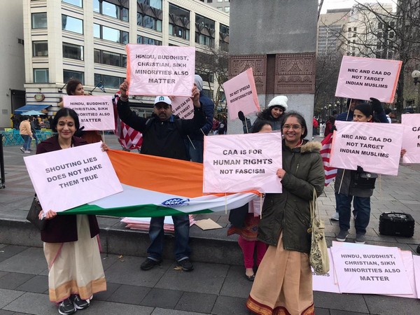 Indian-Americans in Chicago hold rally in support of CAA