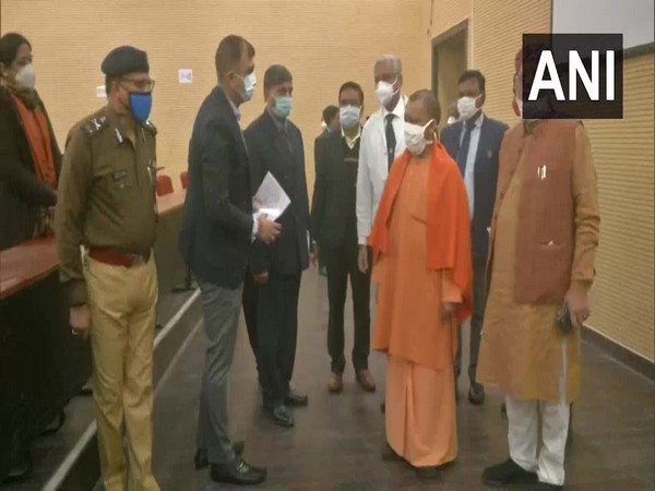 Yogi Adityanath visits Lucknow's RMLIMS to inspect COVID-19 vaccine dry run