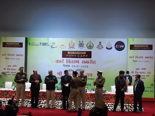 MoS Nityanand Rai distributes last 10 Ayushman CAPF cards to personnel