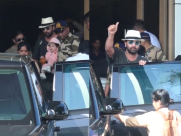 Ranbir, Alia with their daughter Raha return to Mumbai from New Year vacay