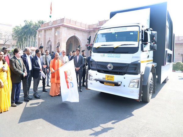 CM Yogi flags off G-20 van, to showcase journey of 'Digital India' 