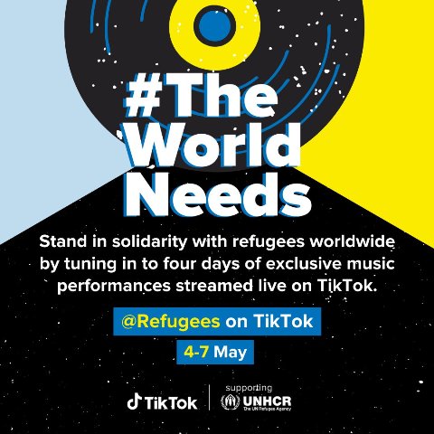 UNHCR and TikTok launch music campaign promoting solidarity with refugees 