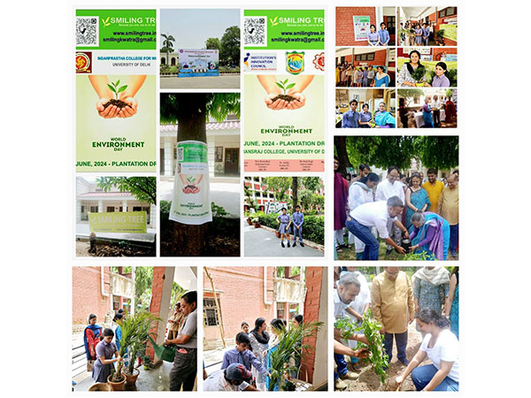 Smiling Tree, led by young Aarav & Alina Kwatra, Partners with IP College and Hansraj College for World Environment Day