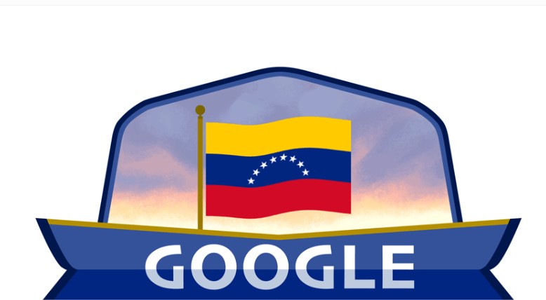 Google doodle celebrates Venezuela Independence Day 2022!