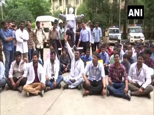 Doctors protest against NMC Bill in Hyderabad