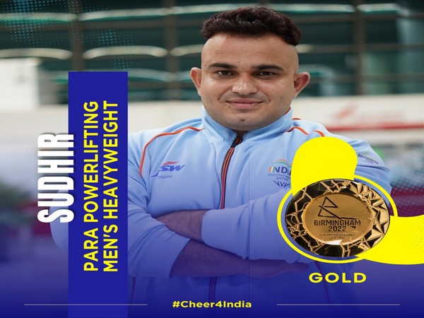 CWG 2022: Anurag Thakur congratulates para-powerlifter Sudhir on historic Gold medal win in men's heavyweight final