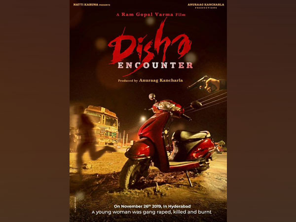 RGV releases first look poster of film - 'Disha Encounter' - based on Telangana veterinary rape-murder case