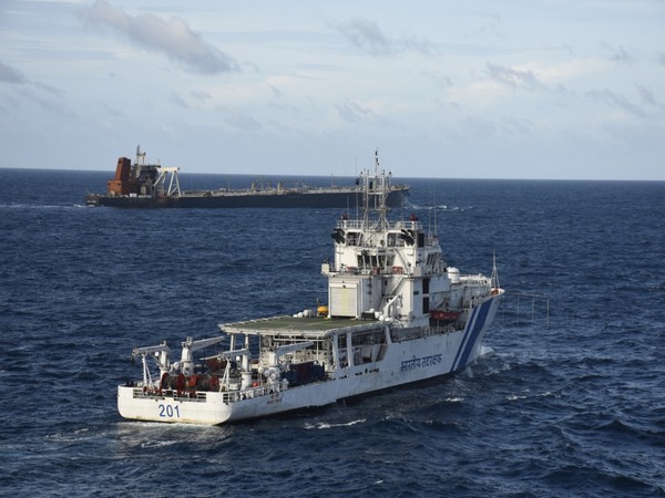 Indian Coast Guard ships with pollution response gears, escort MT New Diamond under tow to Fujairah