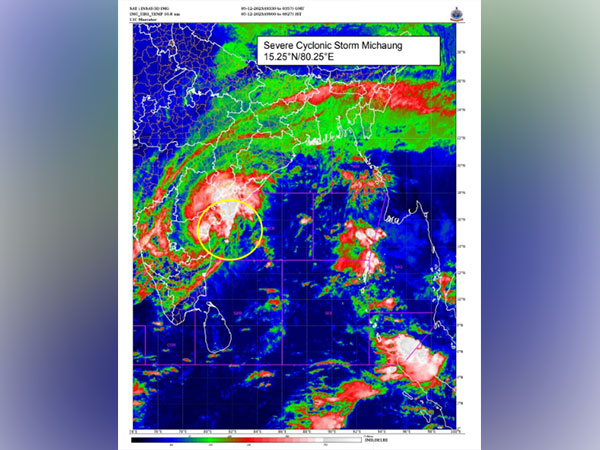 Severe Cyclone 'Michaung' to make landfall next 4 hours at Andhra Pradesh