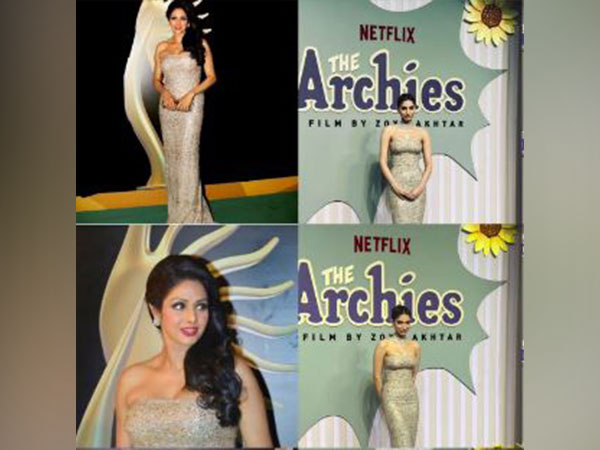 Khushi Kapoor wears mother Sridevi's iconic gown at 'The Archies' screening