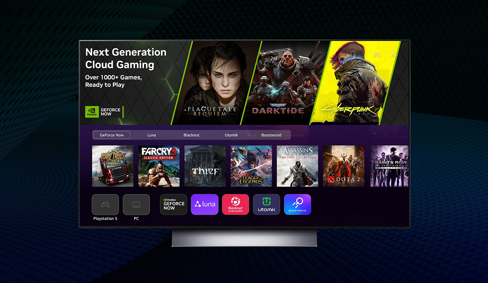 LG TVs raise the bar by offering expanded selection of gaming services all in one spot