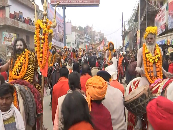 Divine Grandeur: Anand Akhada's Spectacular Sobha Yatra at Maha Kumbh Mela