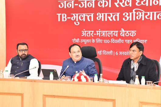 India Accelerates Towards TB Elimination: J P Nadda Launches 100-Day Intensified Campaign Under TB Mukt Bharat Abhiyaan