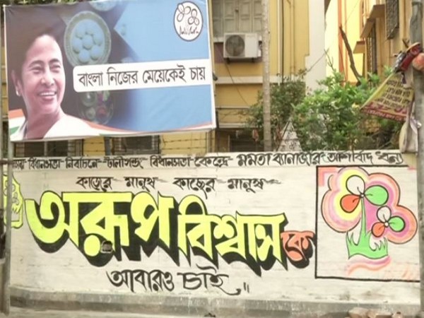 Poll fever goes high with wall paintings in Kolkata streets