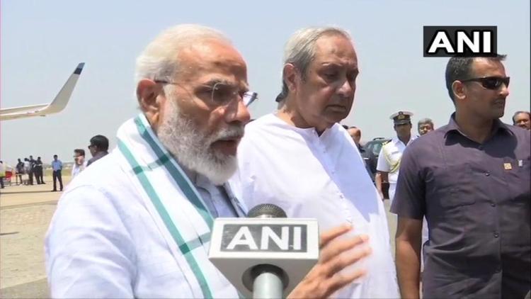 PM Modi visits Odisha to review situation arising out of Cyclone Fani