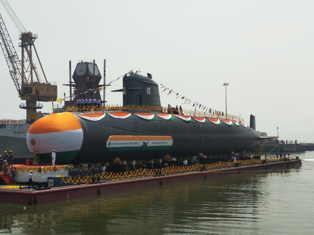 Indian Navy's Fourth Scorpene Class Submarine 'Vela' launched 