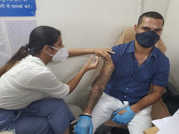 Shikhar Dhawan gets first dose of COVID-19 vaccine