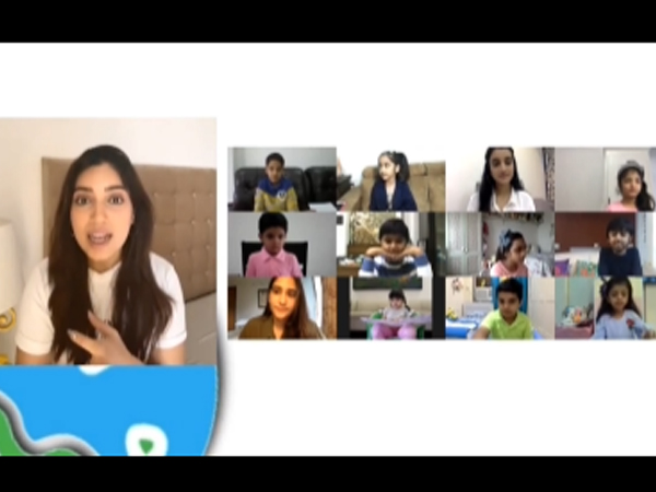Bhumi Pednekar interacts with kids to understand their views on climate change