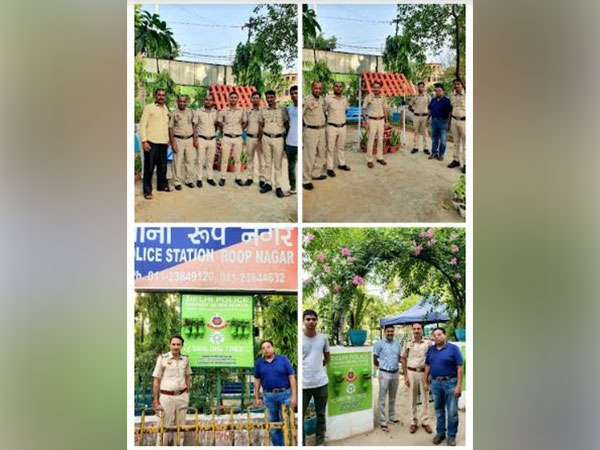 Dr Mukesh Kwatra, founder of 'Smiling Tree', creates an eco-friendly garden for Delhi Police
