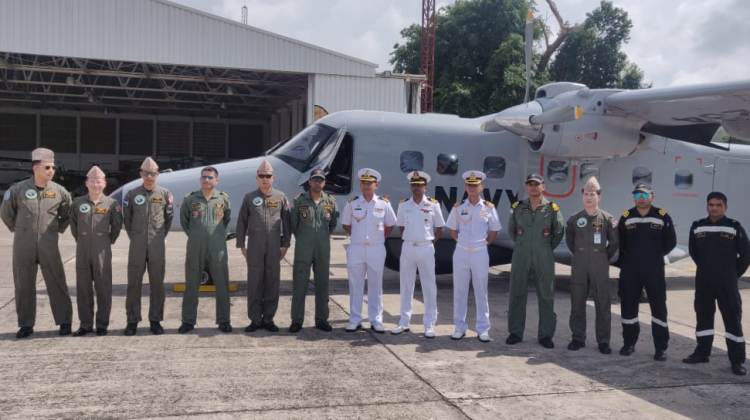 INS Kesari and HTMS Kraburi participating in Indo-Thai CORPAT