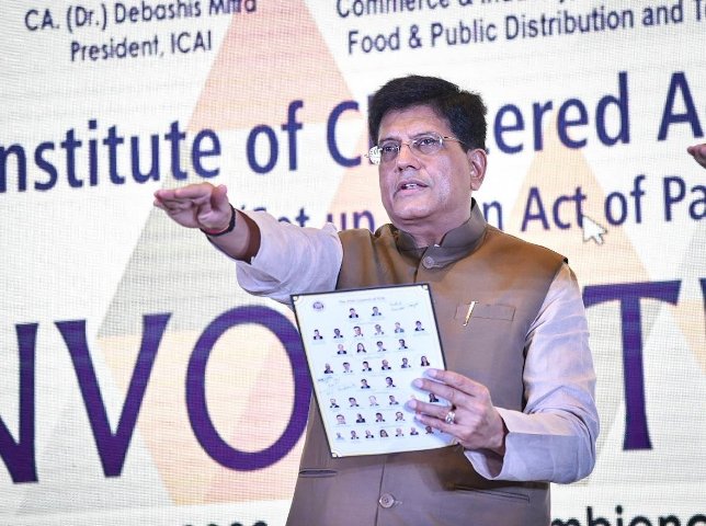 Goyal urges young Chartered Accountants to explore paths of entrepreneurship