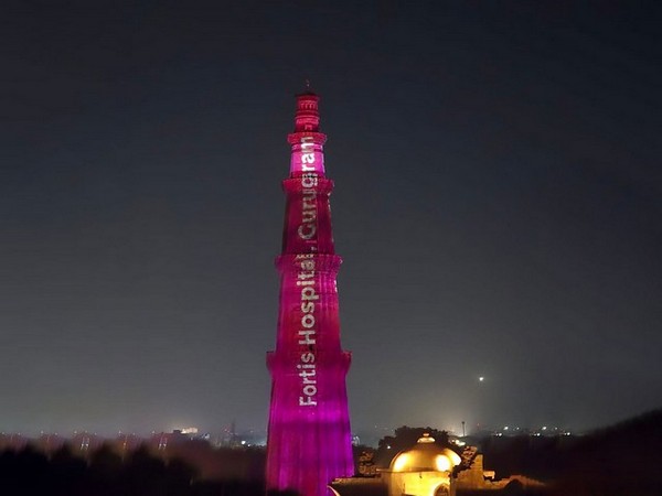 Qutub Minar Glows Pink for Breast Cancer Awareness