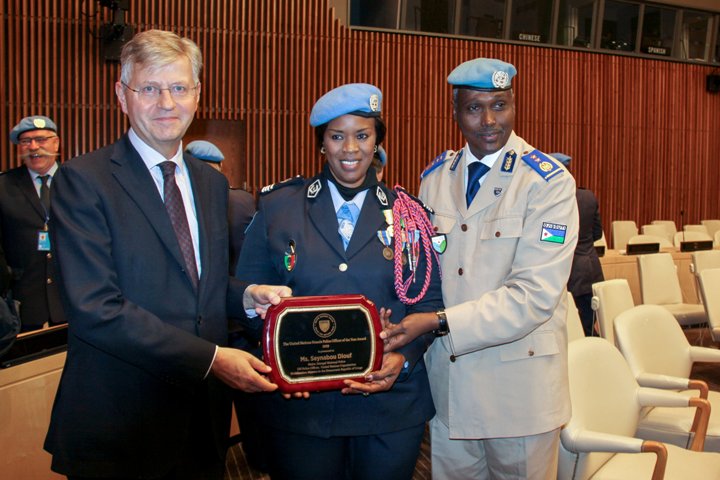 UN policewoman recognized for work tirelessly to build sustainable peace